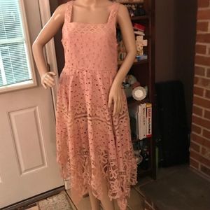 NWT $229 Anthropologie | Maeve | Lined Lattice Dress